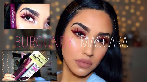 burgundy mascara